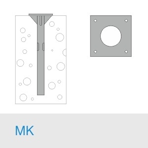 ФундаментМК 750(650)+М30×1000/16